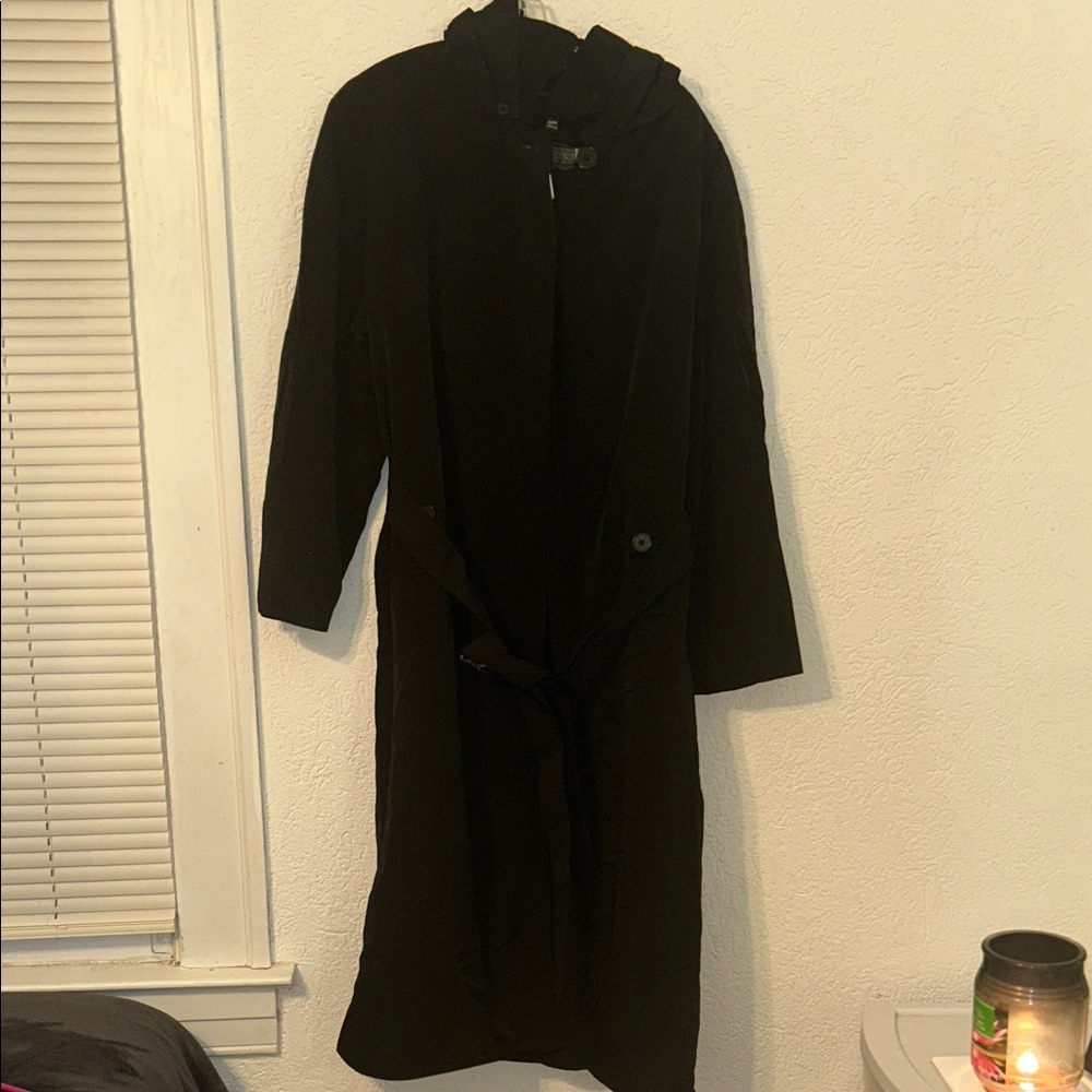 London Fog Black Trench Coat